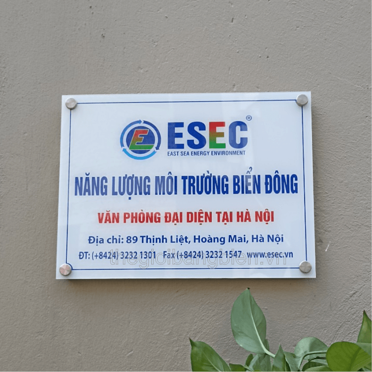 bảng tên công ty đẹp