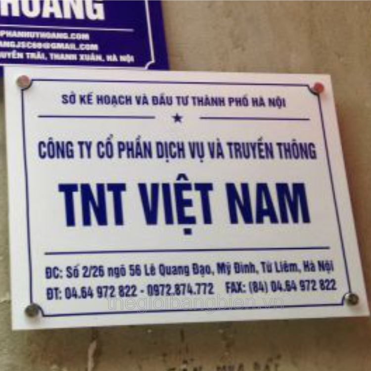 bảng tên công ty