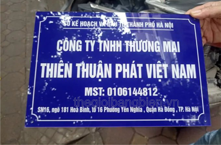 biển công ty mica đẹp