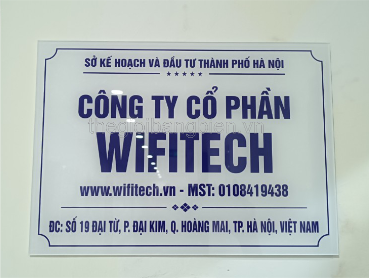 biển mica công ty đẹp