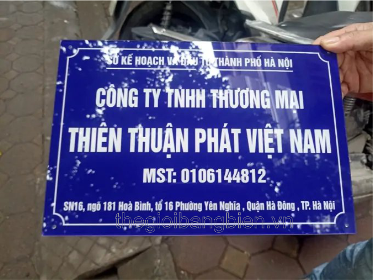 biển tên công ty mica đẹp