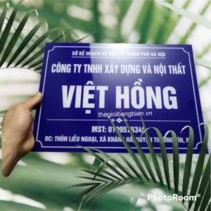 biển tên công ty mica in uv đẹp