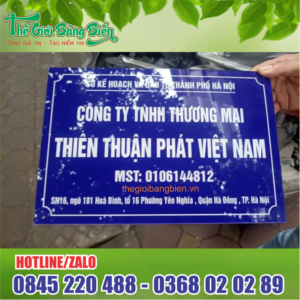 biển tên công ty in uv rẻ