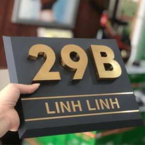 làm biển số nhà nổi