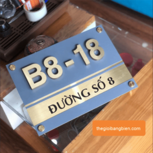 làm biển số nhà nổi sang trọng