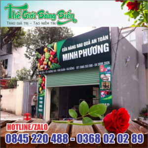 mẫu biển bạt khung sắt đẹp nhất