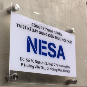 mẫu biển tên mica công ty