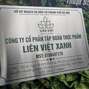 biển tên công ty inox