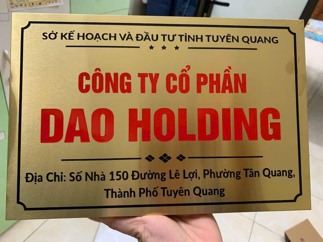 biển tên công ty inox ăn mòn
