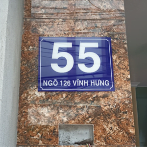 biển số nhà mica sang trọng