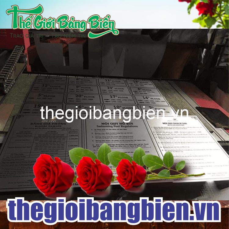 biển nội quy công ty sang trọng