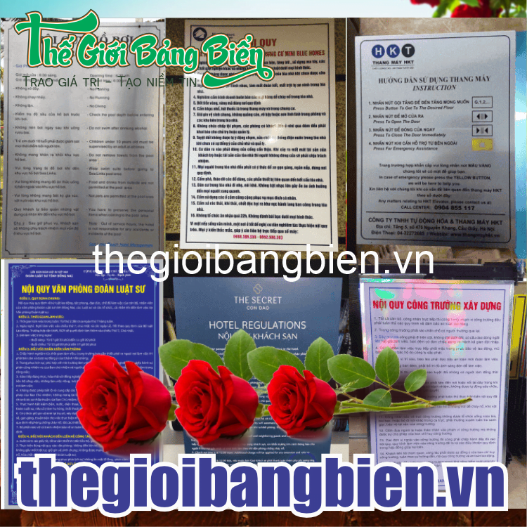 biển nội quy công ty