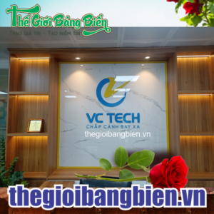 lắp đặt backdrop văn phòng
