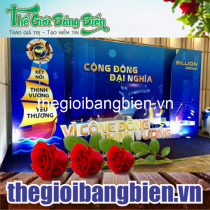 mẫu biển bạt sân khấu sang trọng