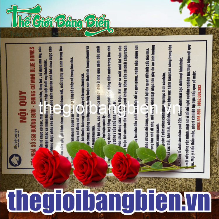 mẫu biển nội quy công ty giá rẻ