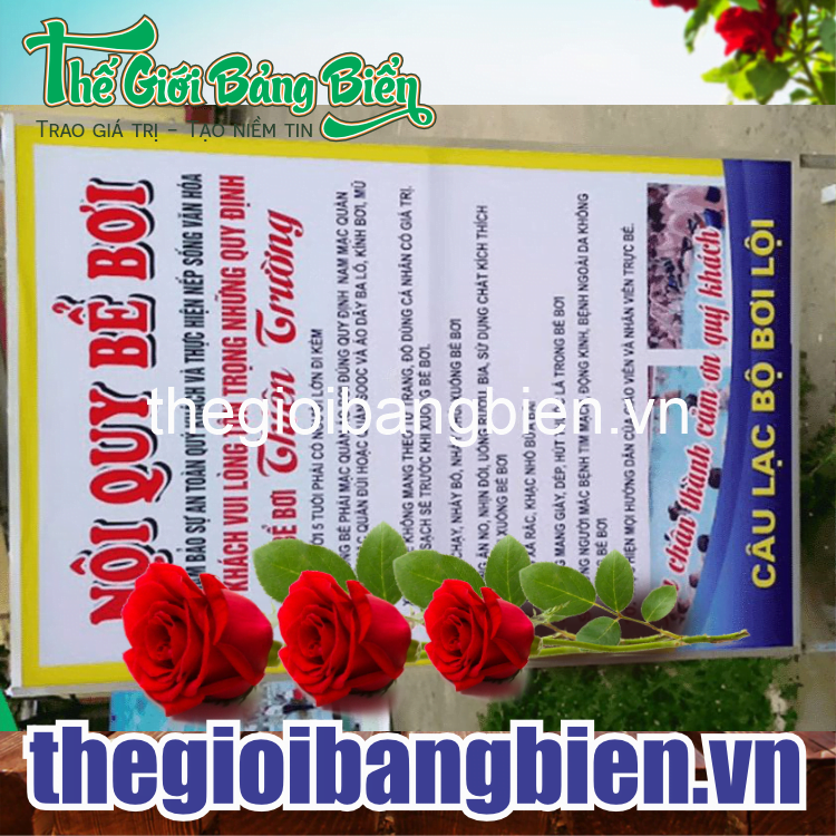 mẫu biển nội quy công ty sang trọng