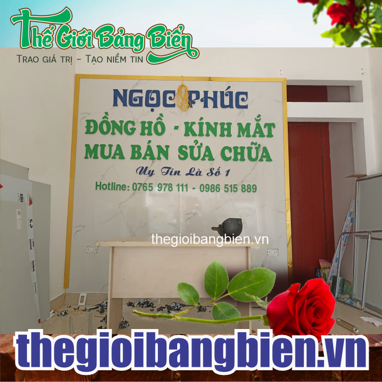 thi công backdrop văn phòng sang trọng