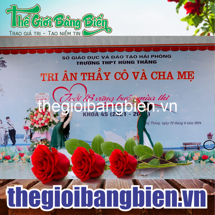 thi công biển bạt sân khấu