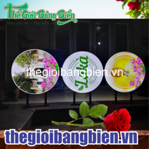 thi công biển hút nổi tròn đẹp