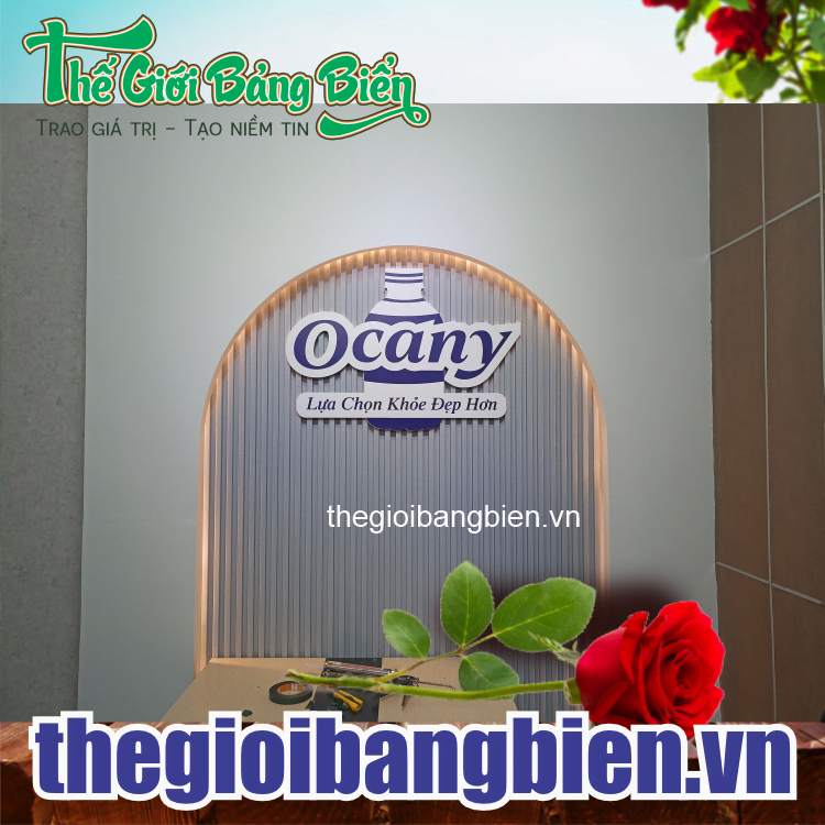 thiết kế backdrop văn phòng đẹp