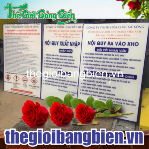 thiết kế biển nội quy công ty đẳng cấp