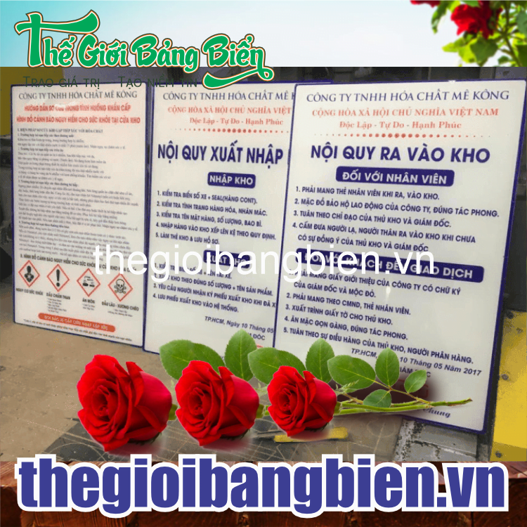 thiết kế biển nội quy công ty đẳng cấp