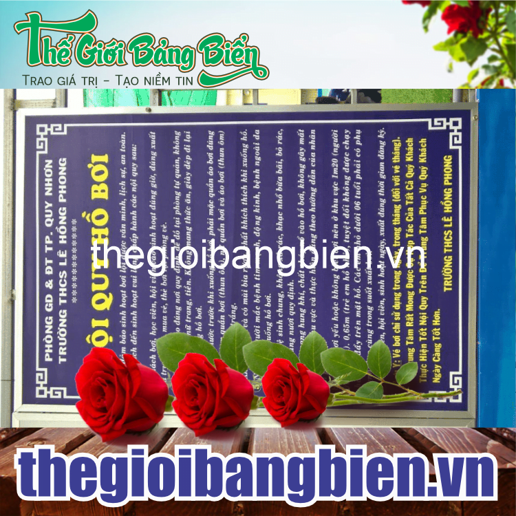 thiết kế biển nội quy công ty sang trọng