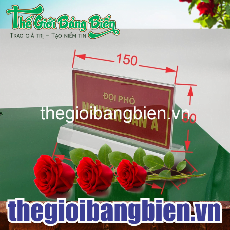 biển chức danh mica đẹp