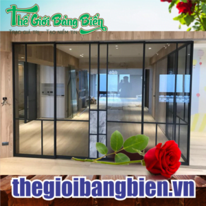 lắp đặt vách nhôm kính