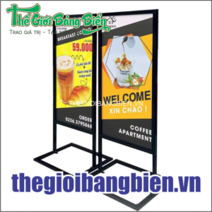 mẫu standee formex khung sắt