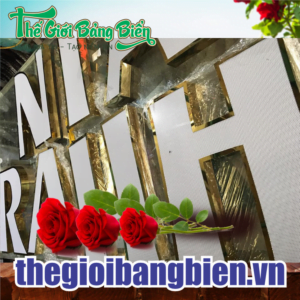 xưởng sản xuất chữ nổi inox sang trọng