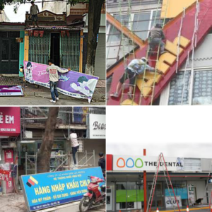 tháo dỡ biển quảng cáo